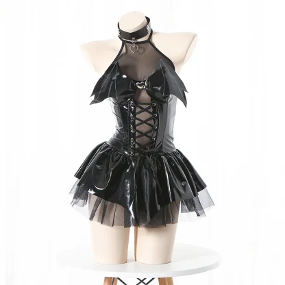 Black Shiny Halloween Costume - Image 7