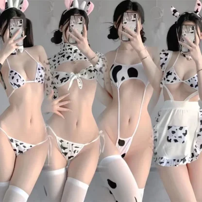 Sexy Cow Pattern Halloween Costume - Image 2