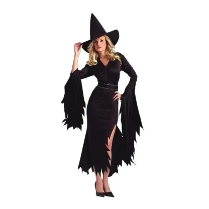 Black Gothic Witch Halloween Costume - Image 4