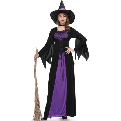 Witch Long Dress Halloween Costume - Image 2