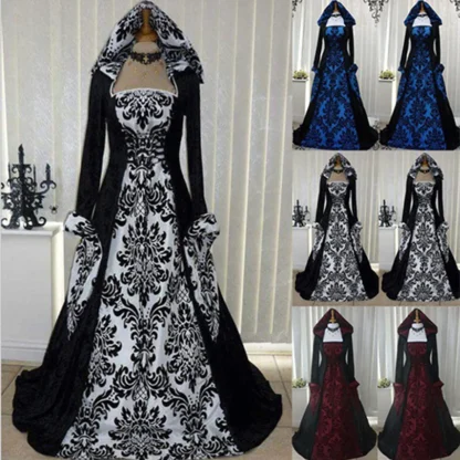 Witch Gothic Dress Halloween Costume - Image 2