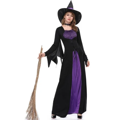 Witch Long Dress Halloween Costume