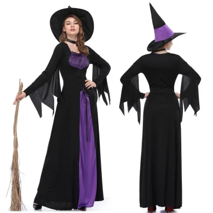 Witch Long Dress Halloween Costume - Image 6